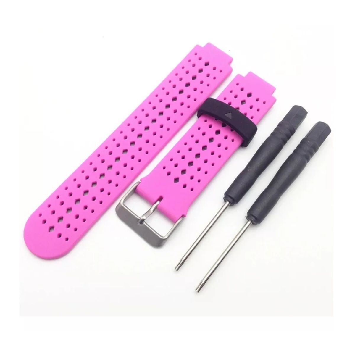 GENERICO - Correa Bicolor Para Garmin Forerunner 220 230 235 620 735tx-ROSA NE