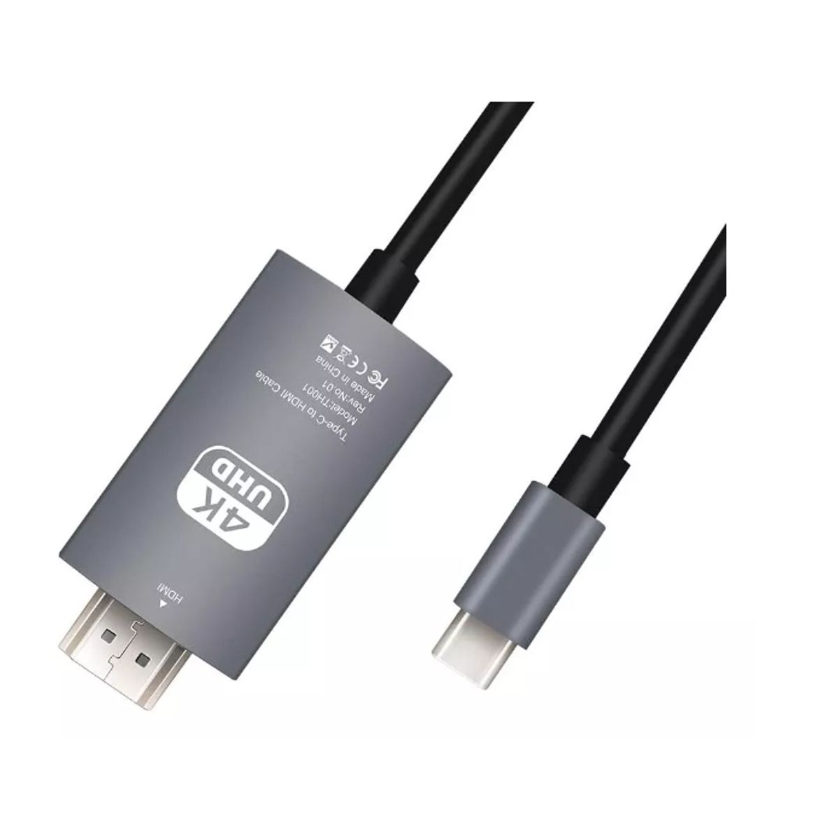 GENERICO - Cable Usb C A Hdmi De 2 Metros Para Tv Oficina En Casa