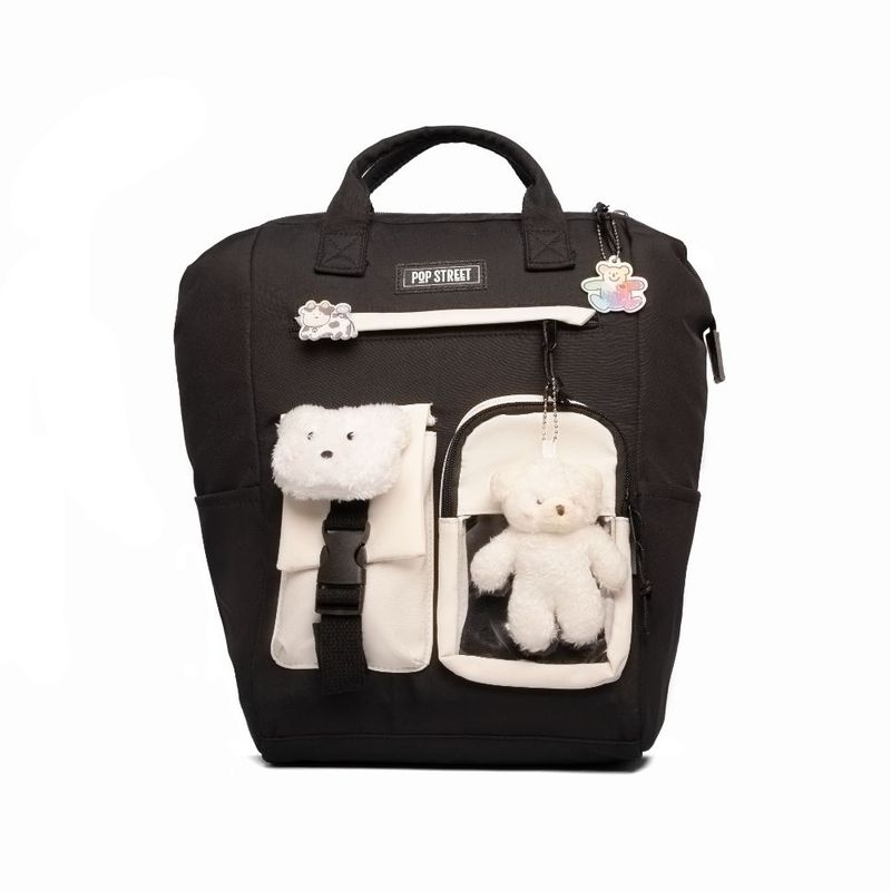 GENERICO - Mochila Pop Street K-Bag Bear Black