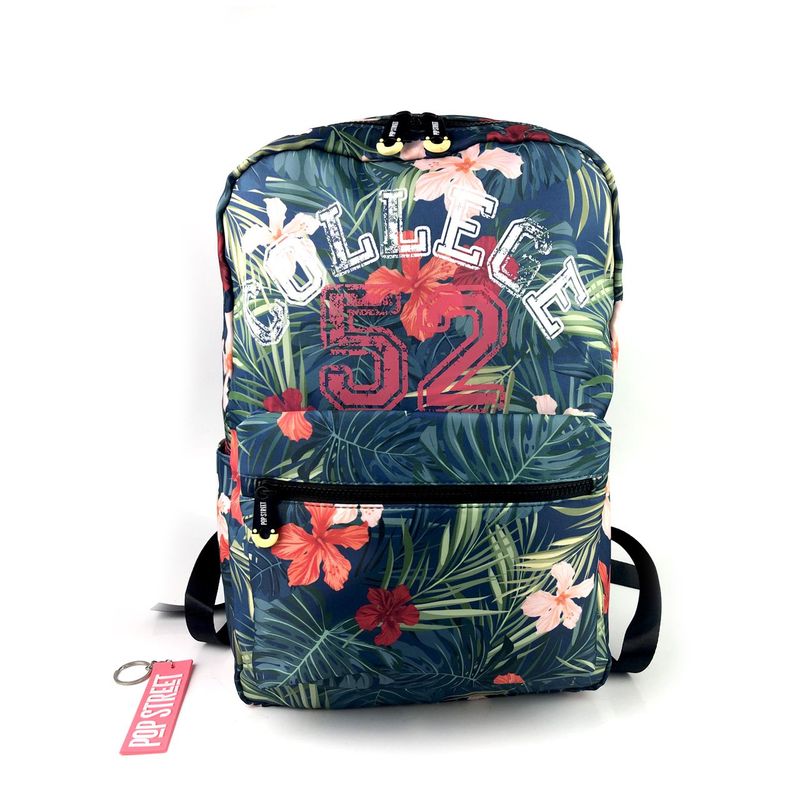GENERICO - Mochila Juvenil Pop Street Varsity Flowers