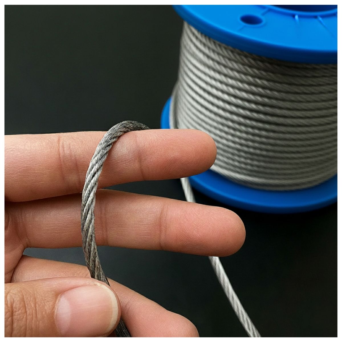 DICAS - Piola De Acero Galvanizado 4 Mm 100 Metros Dicas