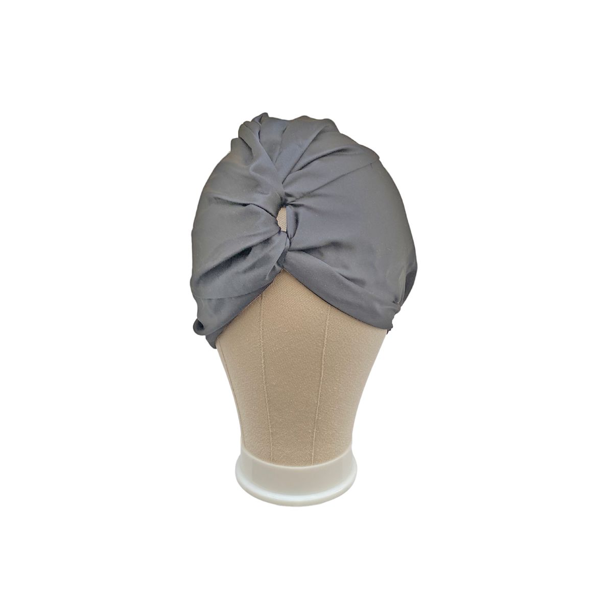 STUDIO VITAMINA - Turbante 100% Seda Color Gris