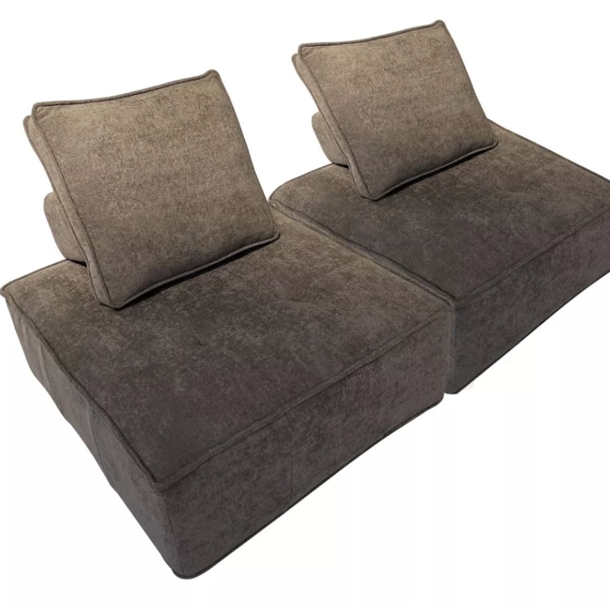 HOMER DESIGN - juego 2 Sofa Modular Individual 85x85x70cm Alta Elasticidad