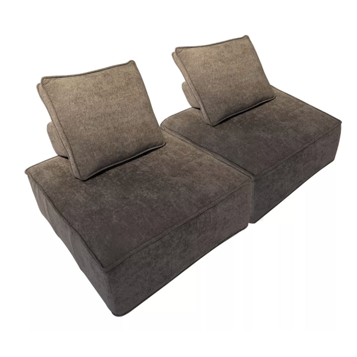 HOMER DESIGN - juego 2 Sofa Modular Individual 85x85x70cm Alta Elasticidad