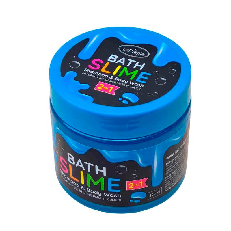 LA PREPIE - SHAMPOO PARA NIÑOS + GEL DE DUCHA INFANTIL SLIME  AZUL