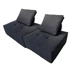 HOMER DESIGN - Juego 2 Sofa Modular Individual 85x85x70cm Alta Elasticidad