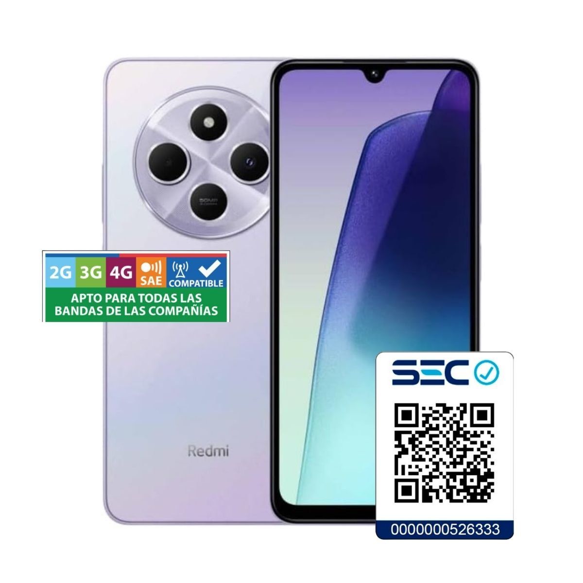 XIAOMI - Xiaomi Redmi 14C 4G 8GB + 256GB Morado de Ensueño