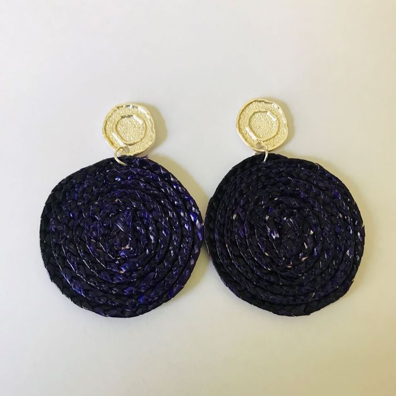 FRAUEN - Aros Teatina Morado Baño Plata