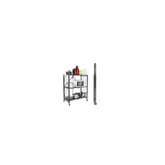 GENERICO - Estante Plegable Organizador 3 Niveles Con Ruedas