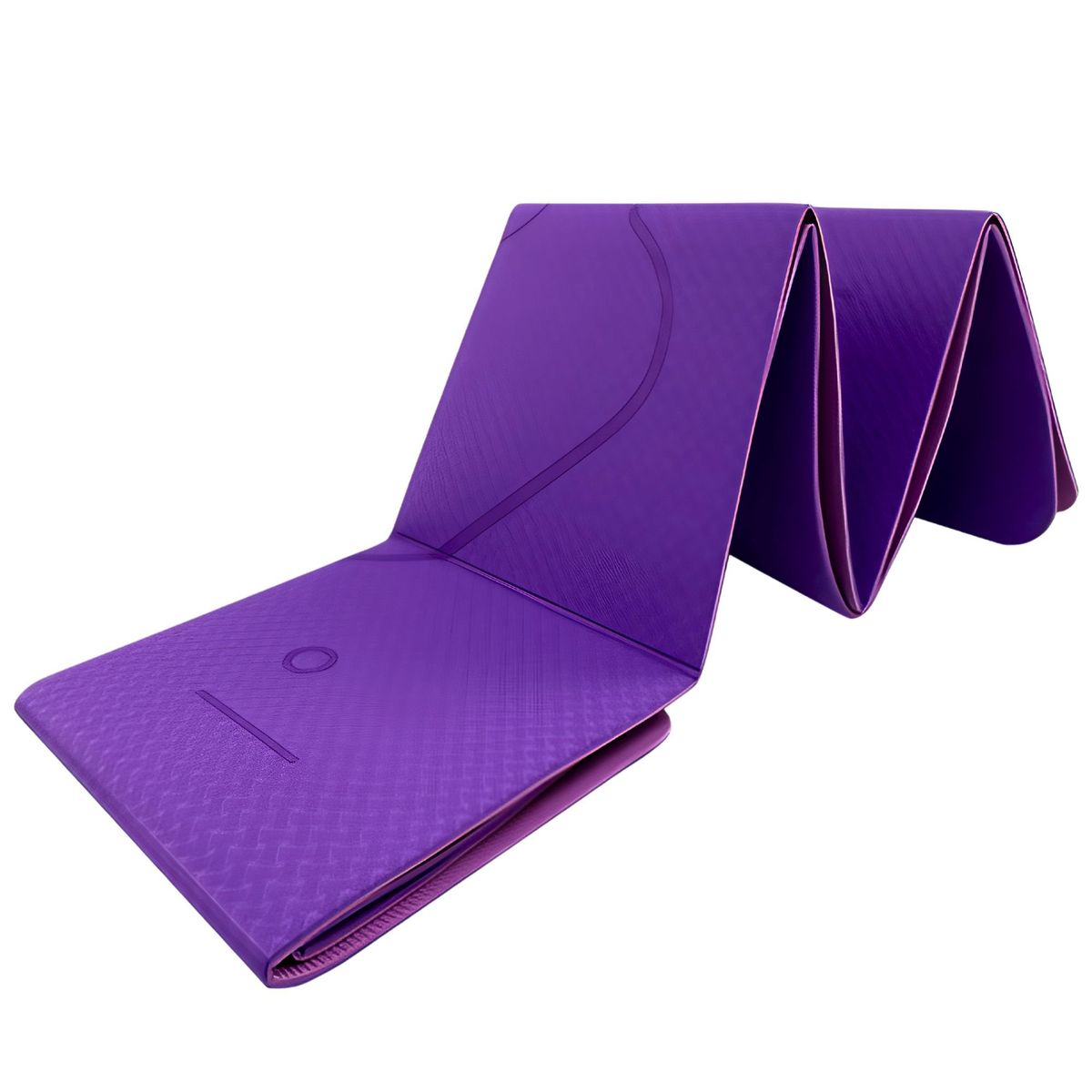 WILD TRAVEL - Mat Yoga Colchoneta Plegable FlexiMat 6mm Morado + Bolso