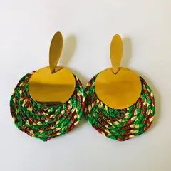 FRAUEN - Aros Teatina Multicolor Acero Dorado