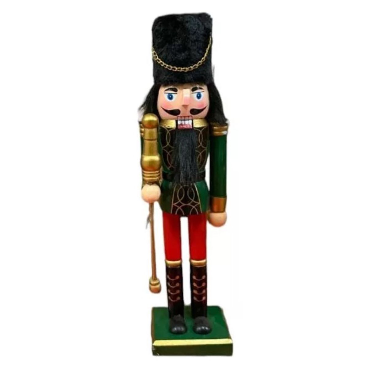 GENERICO - Cascanueces Soldado 1 Pieza 30cm Verde