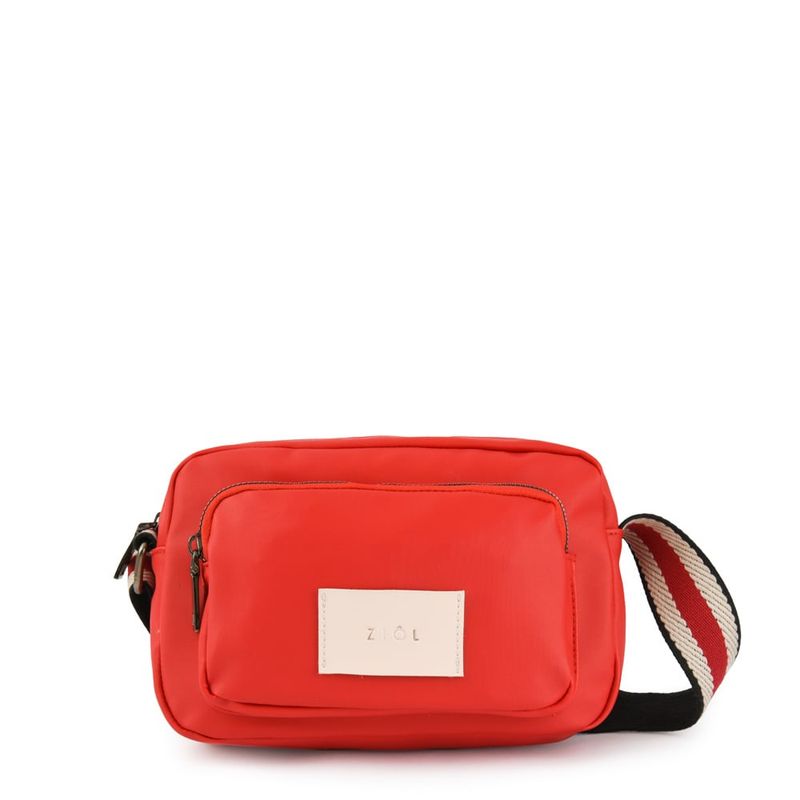 ZIOL - Cartera bandolera mediana rose rojo
