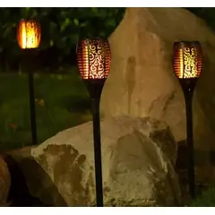GENERICO - Luz solar decorativa llama tierra