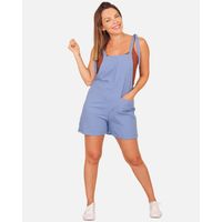 Enterito Premium Lino Jardinera Short Primavera Mujer 240