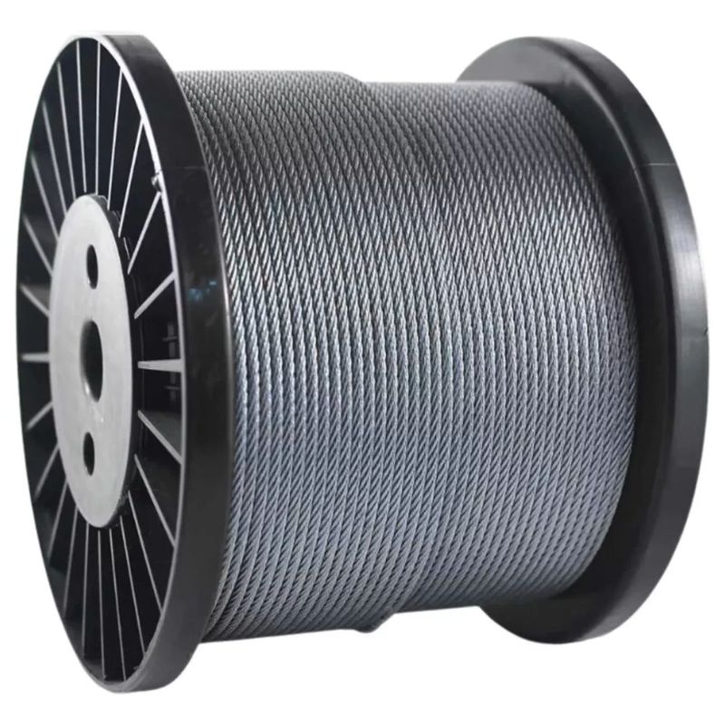 GENERICO - Piola De Acero Galvanizado 6 Mm 100 Metros Dicas