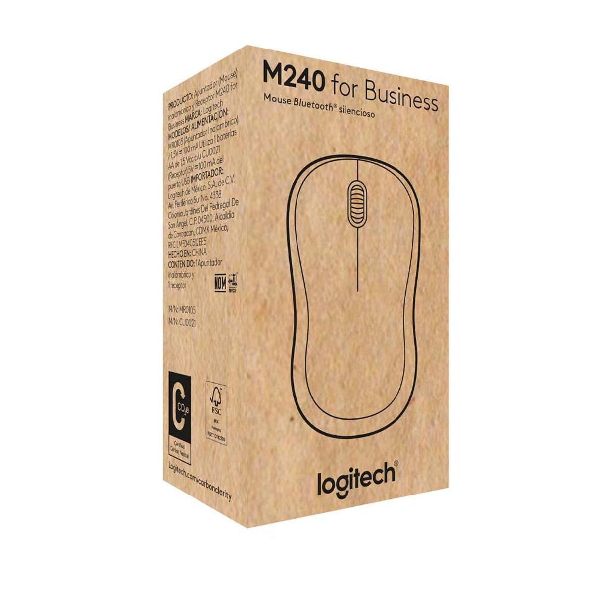 LOGITECH - Mouse Logitech M240 - Grafito