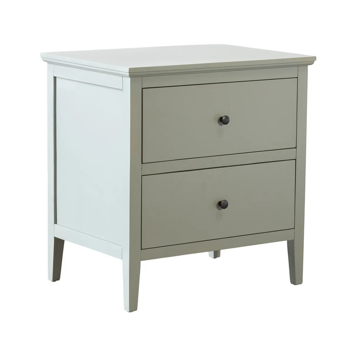 AMOBLE - Velador Diego Gris Amoblé