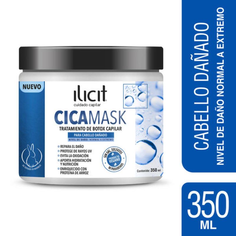 ILICIT - Ilicit cuidado capilar cicamask máscara capilar 350 ml