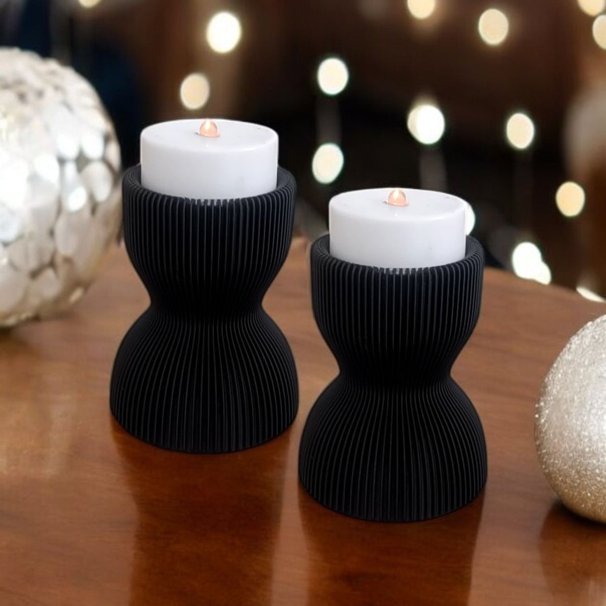 GENERICO - Par de Portavelas copas