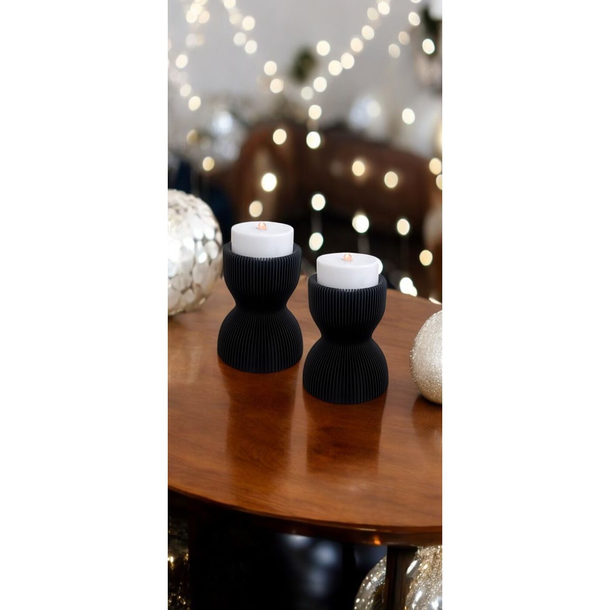 GENERICO - Par de Portavelas copas