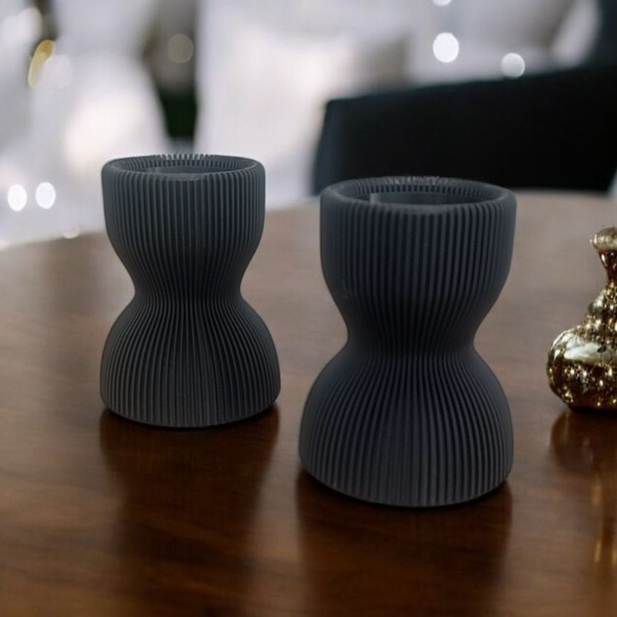 GENERICO - Par de Portavelas copas