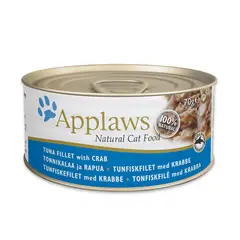 PETPRO - Alimento Lata Applaws Filete de Atún con Cangrejo Gato 70 Gr