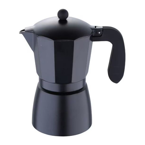 Cafetera Italiana 9 Tazas Negro Mate