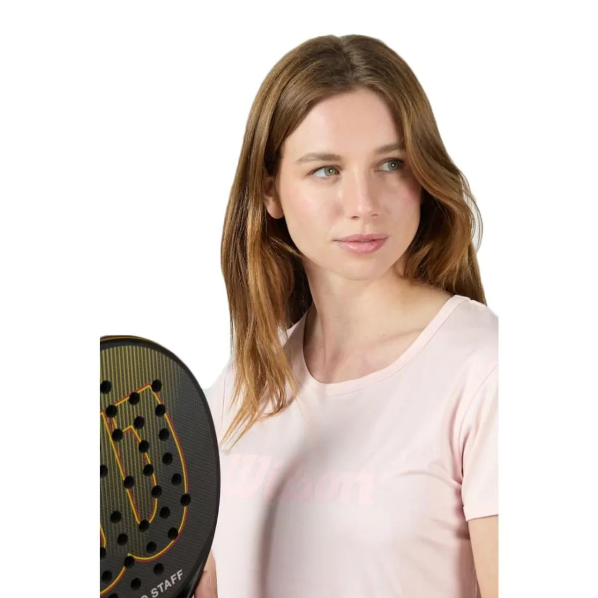 WILSON - Polera Wilson Mujer Rosada Tenis Padel