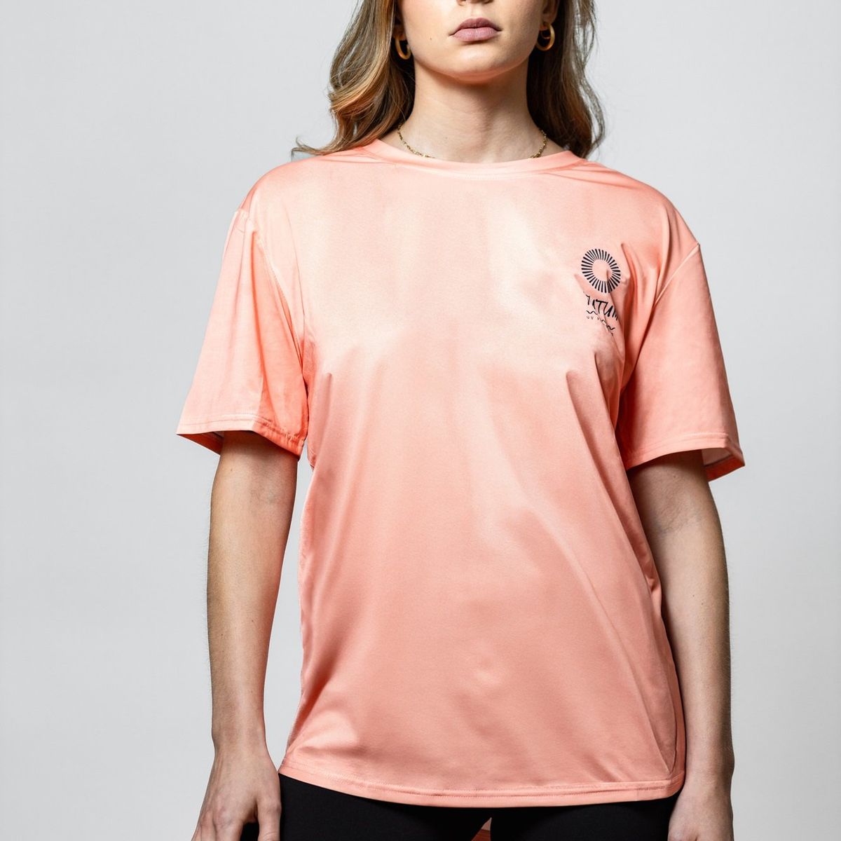 TUTUM UV PROTECTED - Pink Salmon • Polera con protección rayos UV UPF50+ Mangas Cortas