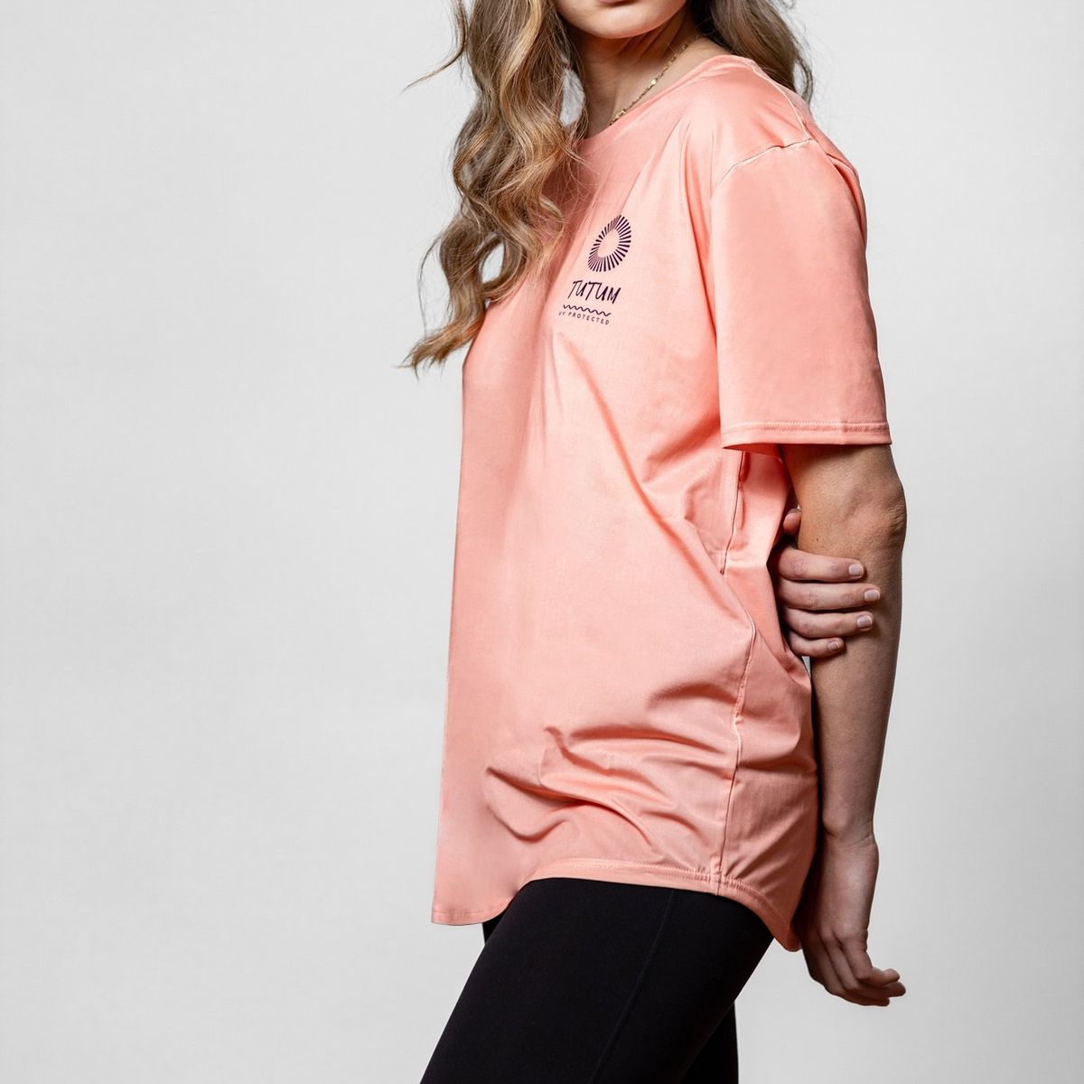 TUTUM UV PROTECTED - Pink Salmon • Polera con protección rayos UV UPF50+ Mangas Cortas