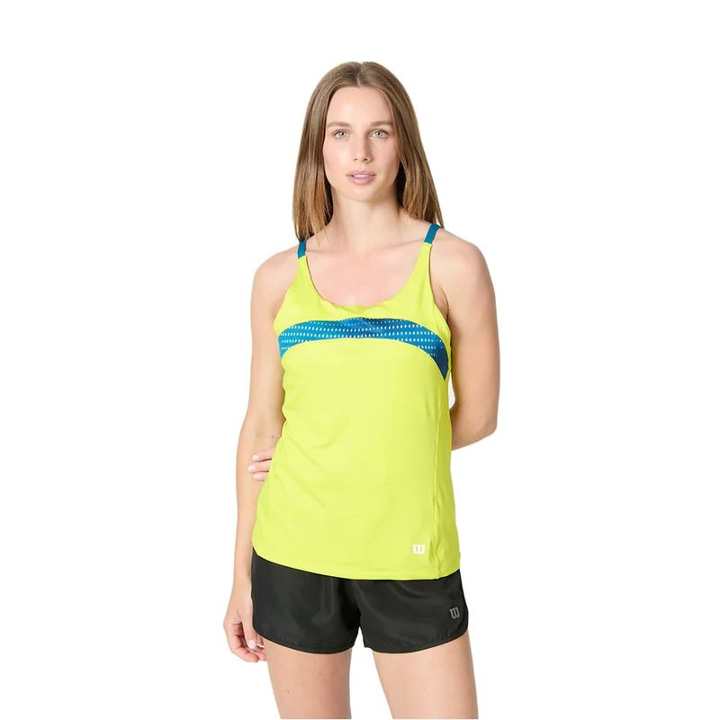 WILSON - Polera Wilson Mujer Color Flight Strappy Tenis Padel.-