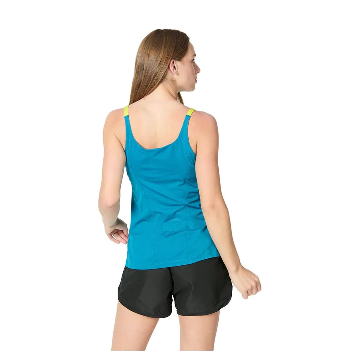 WILSON - Polera Wilson Mujer Flight Strappy Azul Tenis Padel