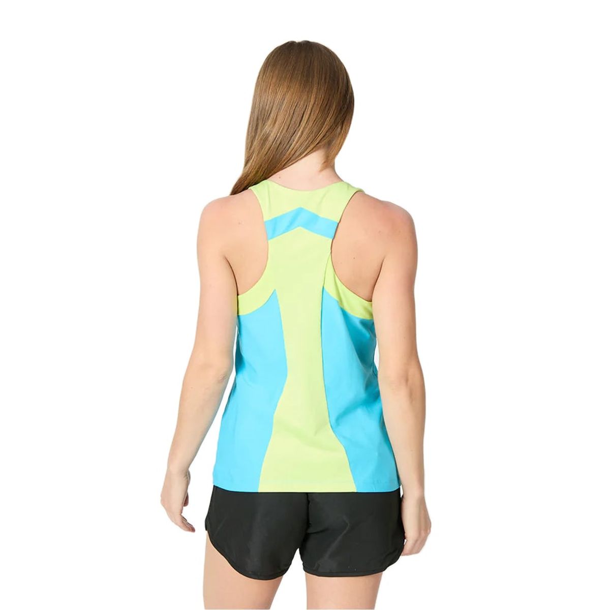 WILSON - Polera Wilson Mujer Solana Racerback Celeste Tenis Padel