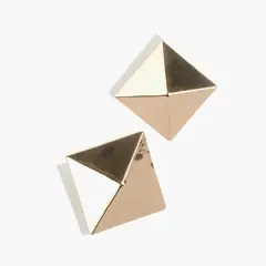 LOUNGE - Aros Mujer Rombos Grandes Dorado