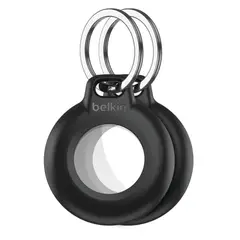BELKIN - Pack de 2 llaveros para Airtag negro