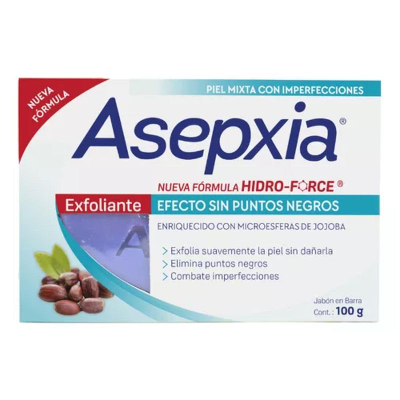 ASEPXIA - Asepxia Jabón Exfoliante en barra 100 Gr