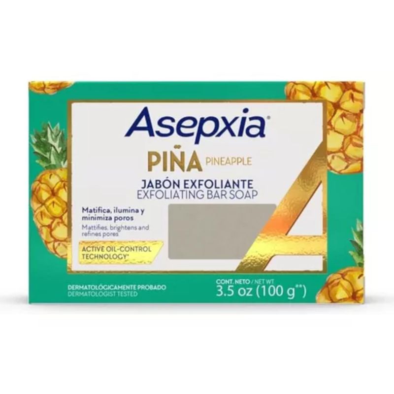 ASEPXIA - Asepxia Piña Jabón Exfoliante Barra 100 G
