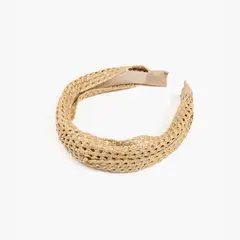 LOUNGE - Cintillo Mujer Rafia Beige