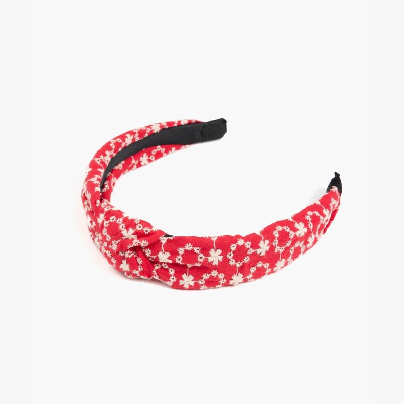 LOUNGE - Cintillo Mujer Flores Rojo