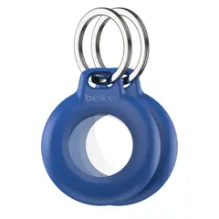BELKIN - Pack de 2 llaveros para Airtag azul