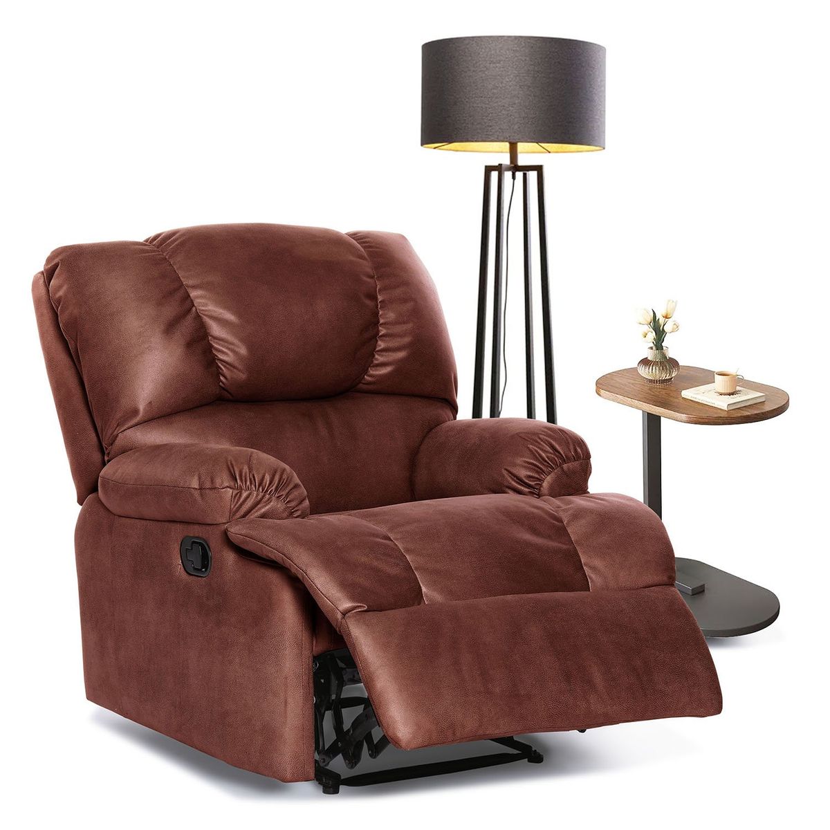 LATAM HOME - Bergere Perugia 1 Cuerpo Cuero Kentucky Cafe Moro