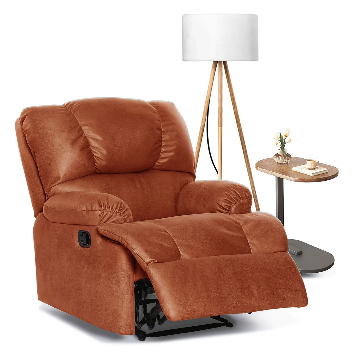 LATAM HOME - Bergere Perugia 1 Cuerpo Cuero Kentucky Café Claro