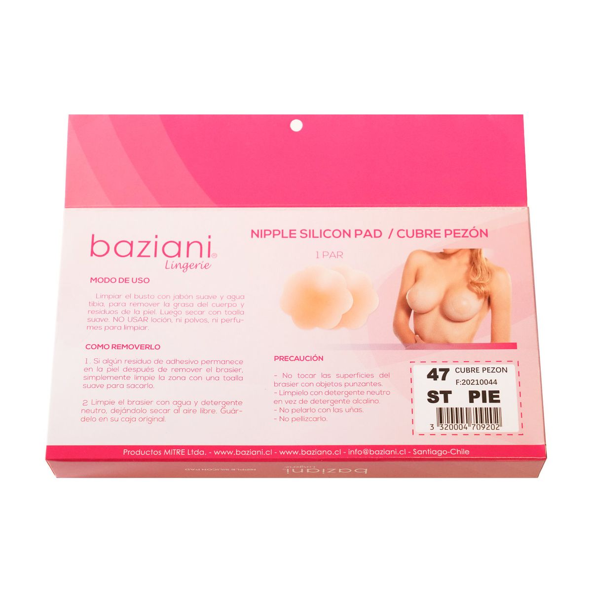 BAZIANI - Cubrepezón Adhesivo Silicona 47