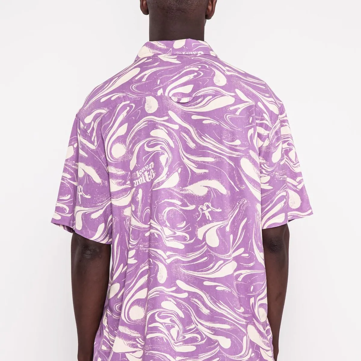 KAYA UNITE - Guayabera Print Drip Lilac