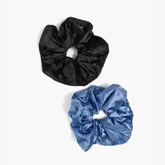 LOUNGE - Set Collets Mujer Satinados Azul