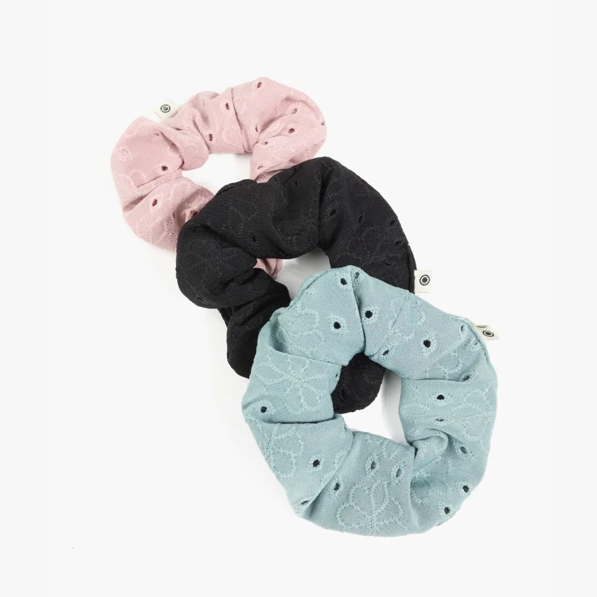 LOUNGE - Set Collets Mujer Bordados Verde Petróleo