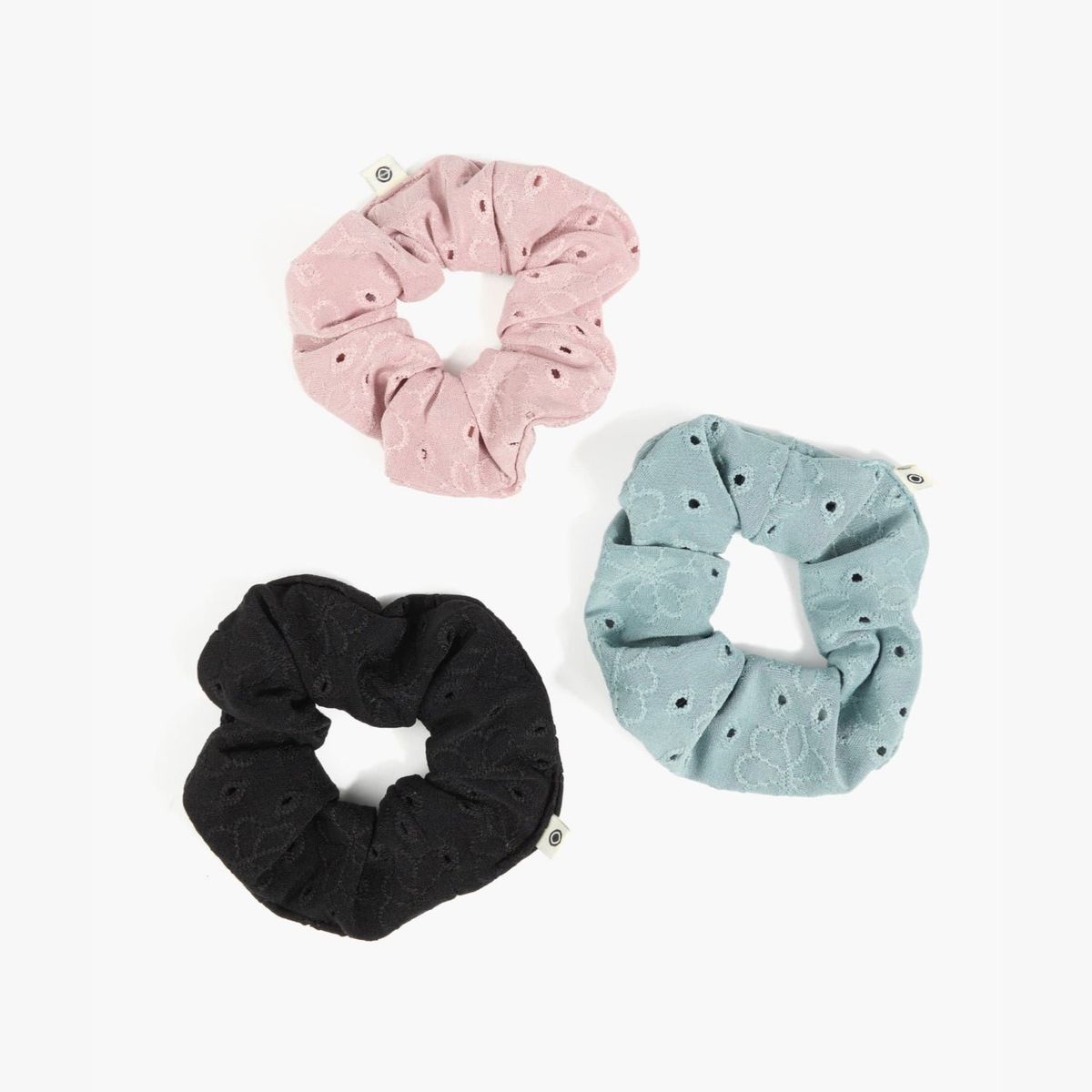 LOUNGE - Set Collets Mujer Bordados Verde Petróleo