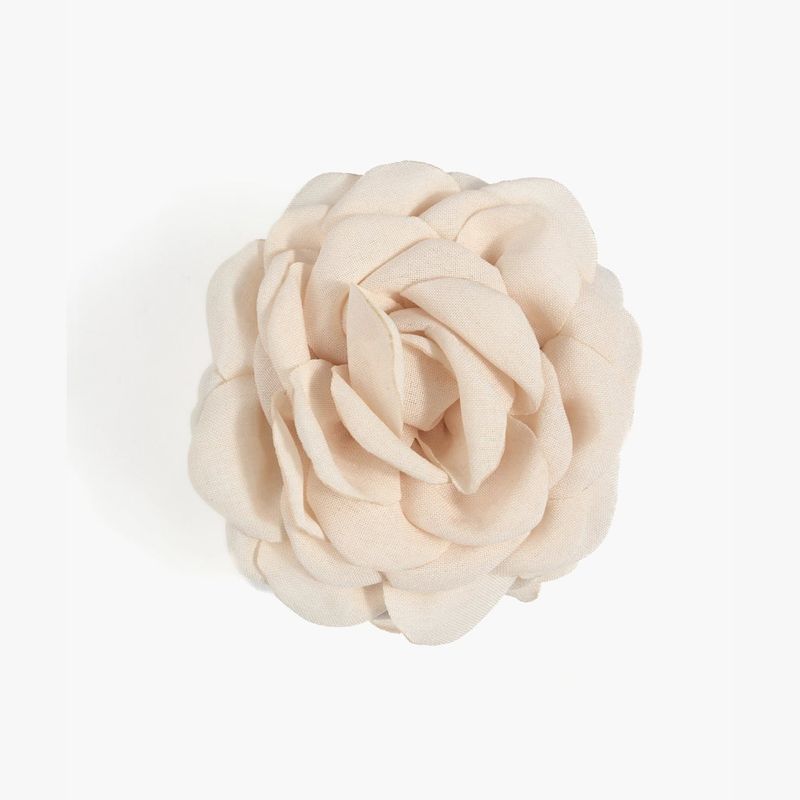 LOUNGE - Pinza Mujer Flor Blanco
