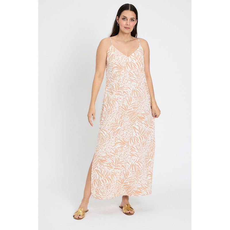 ASH - Vestido Largo Beige Mujer Ash